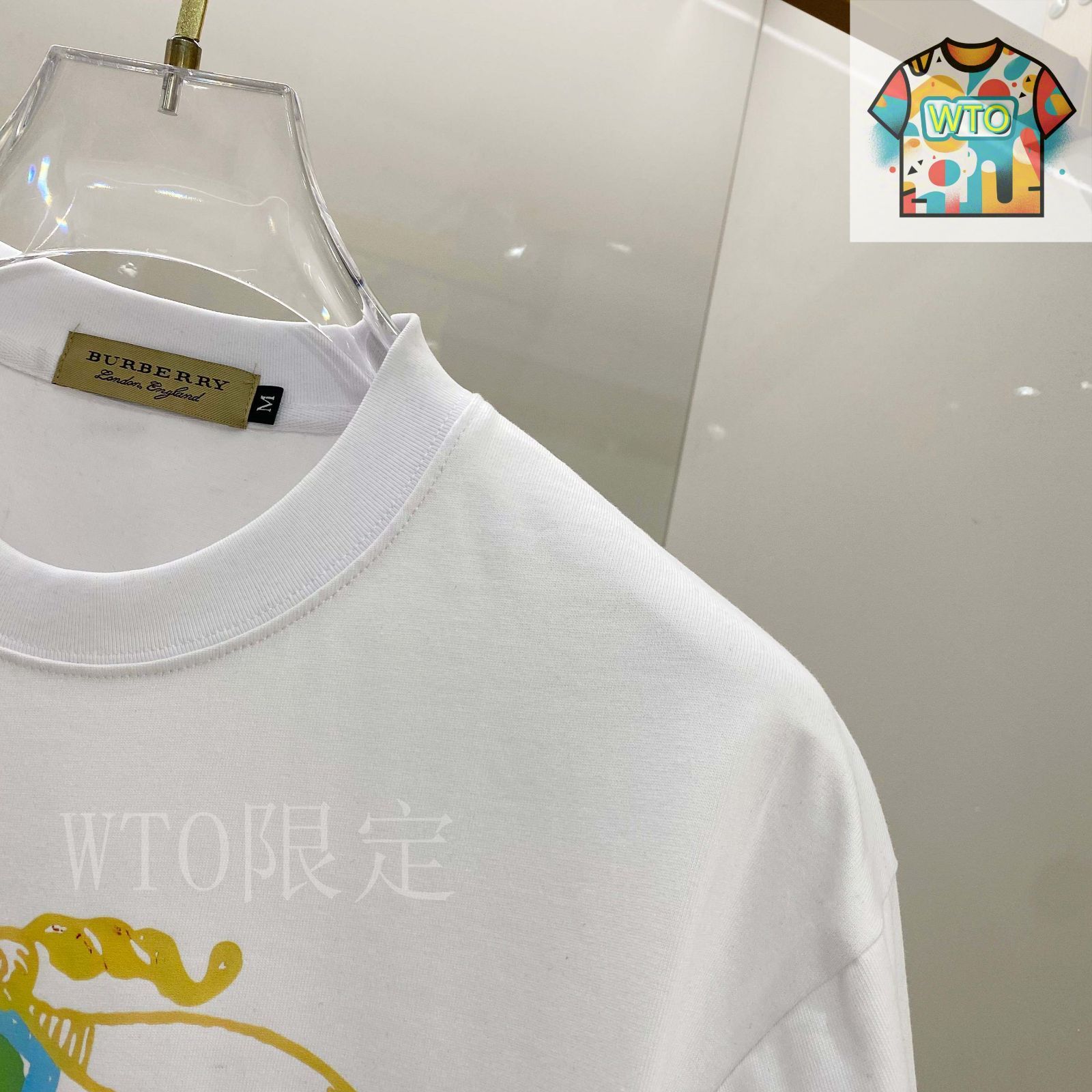 今日特価】BURBERRY バーバリー 25SS ロゴプリント T シャツ-2