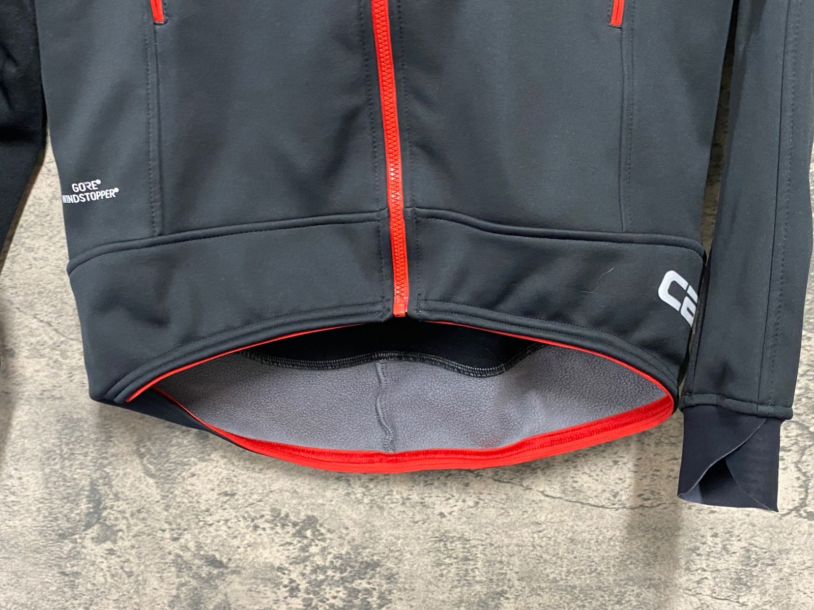 JJ473 カステリ CASTELLI 長袖 サイクルジャケット 黒 S 裏起毛 GORE 
