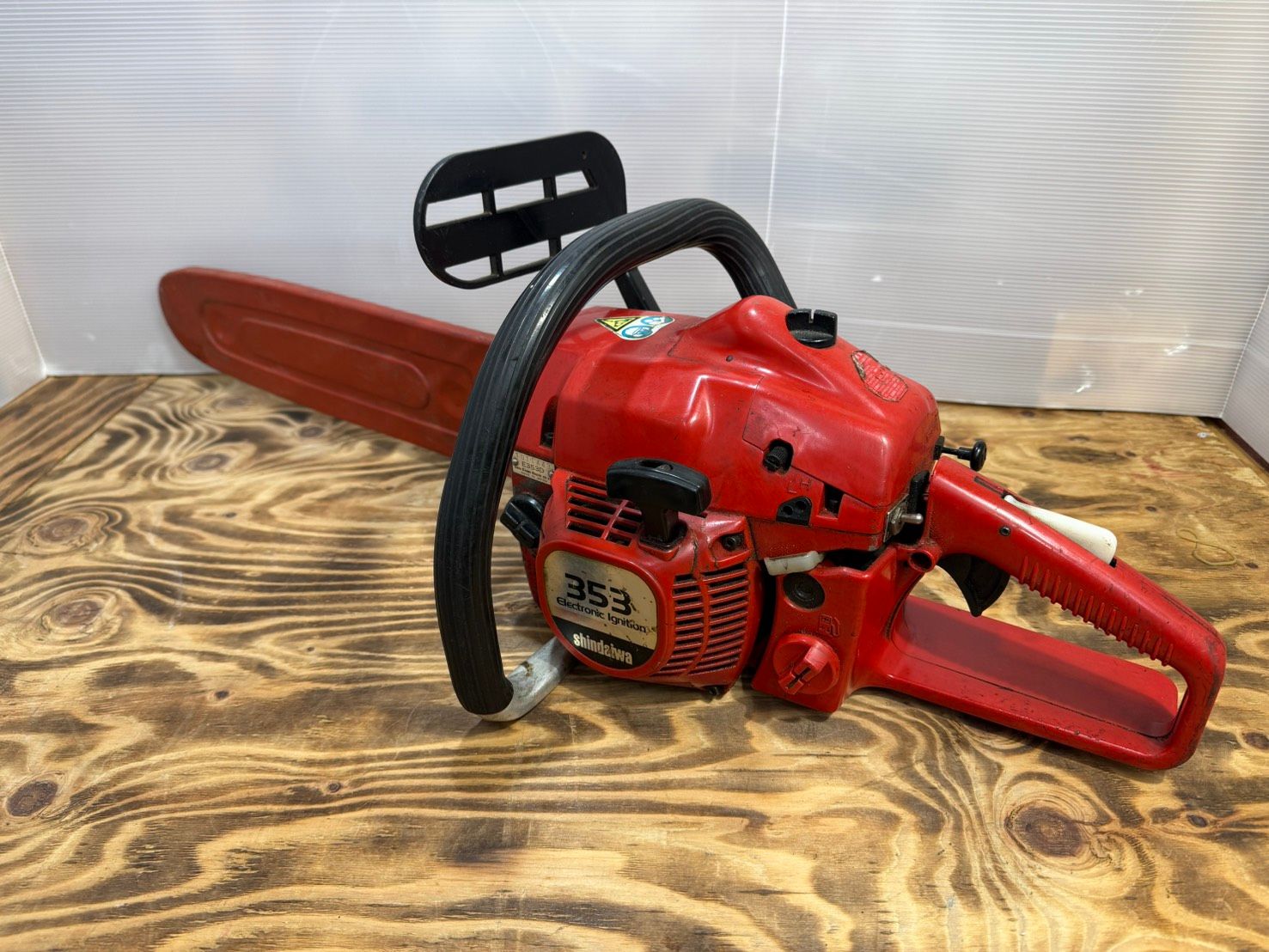 S99118 shindaiwa 新ダイワ エンジンチェンソー 353 ジャンク品