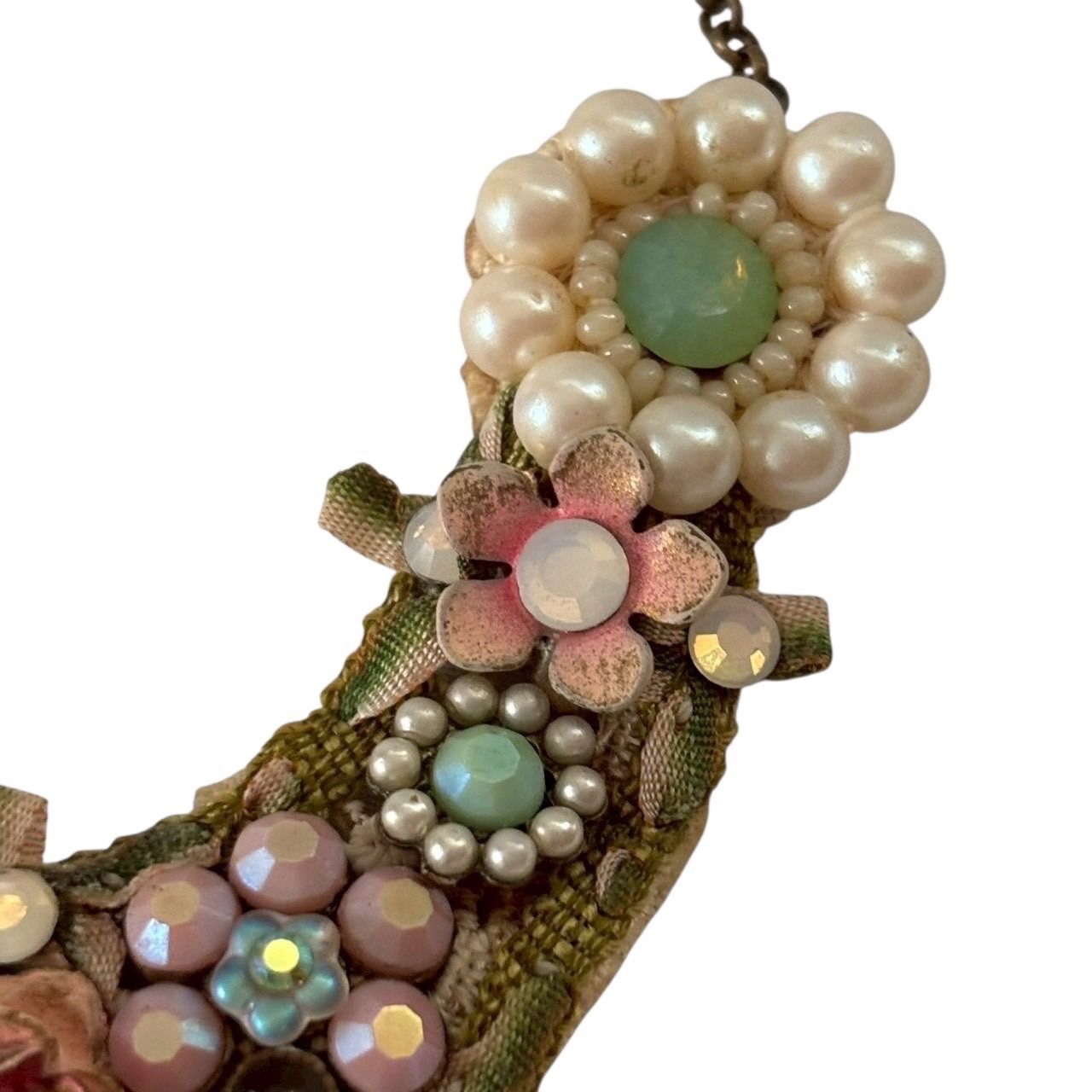 ミハエルネグリン＊花 ピクチャー ペンダント＊マルチ／パール