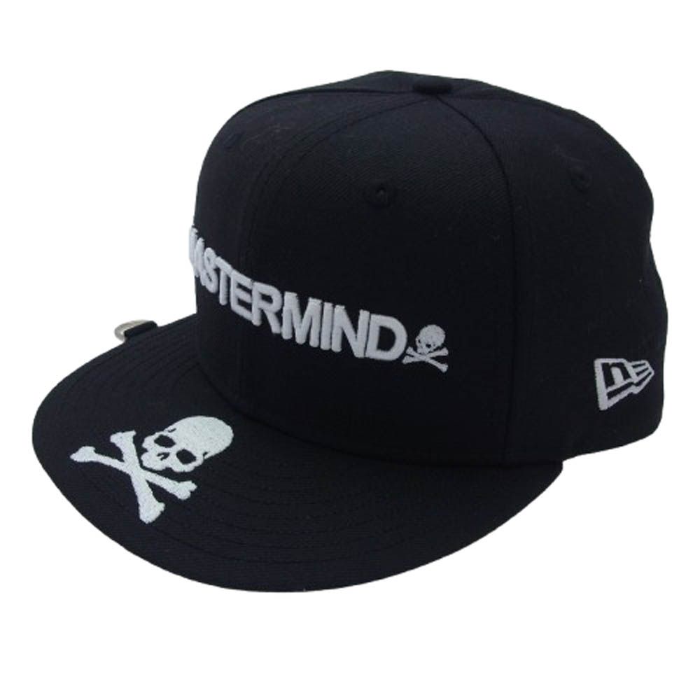 mastermind JAPAN マスターマインドジャパン NEW ERA ニューエラ ロゴ刺繍 スカル ベースボール キャップ 帽子 ブラック系