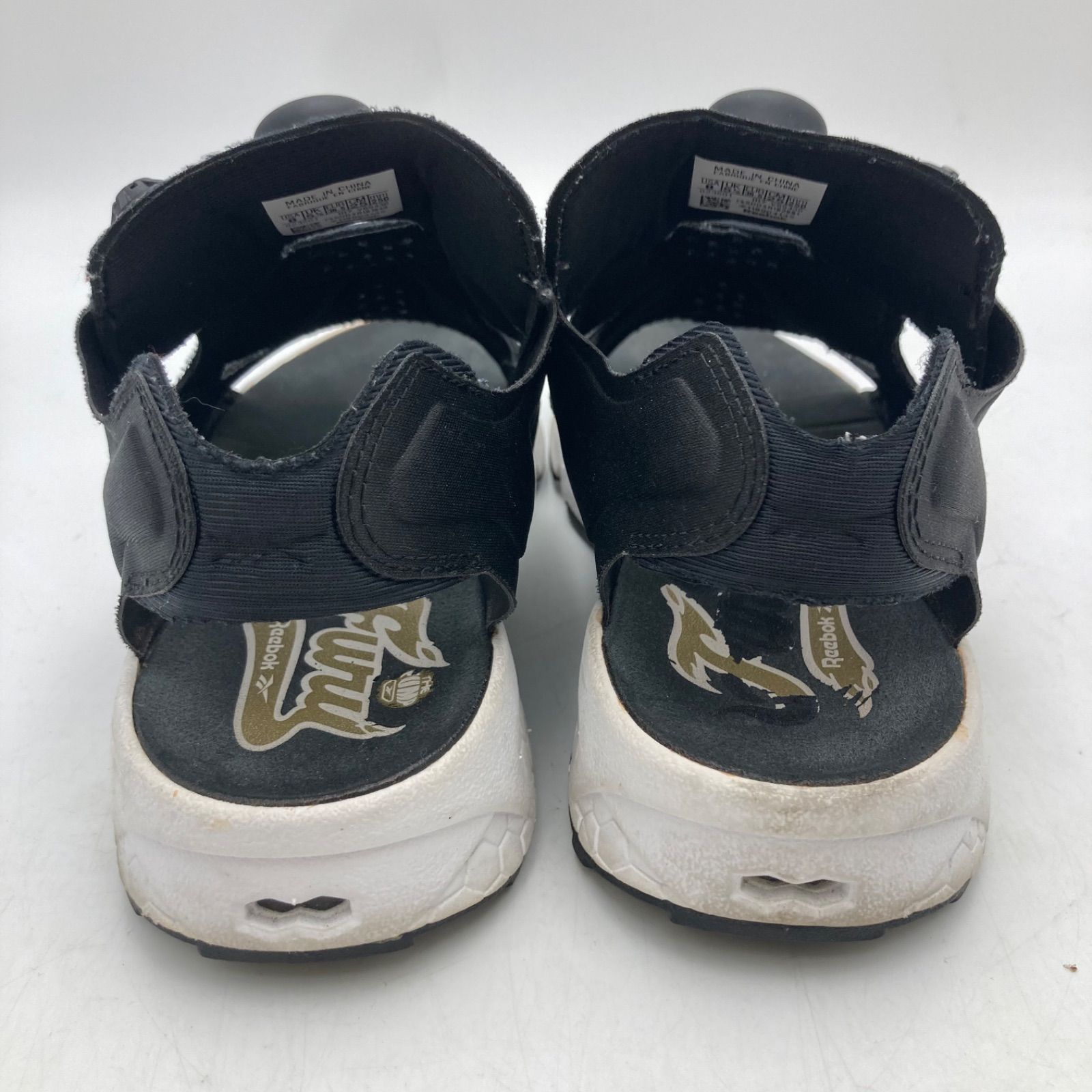 美品　Reebokリーボック　insta pump ブラック スポーツサンダル インスタポンプフューリー サンダル ジップ / INSTAPUMP FURY