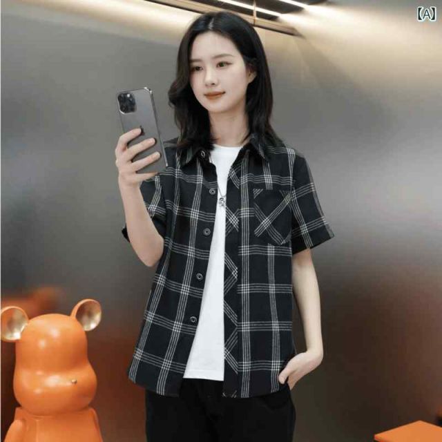 [4XL]春 コーデ メンズ 用 服 シンプル ファッション オシャレ 大人 かっこいい 大きいサイズ ストリート 紳士服 半袖 シャツ チェック柄 薄手 ライト ハイエンド カジュアル ジャケット 