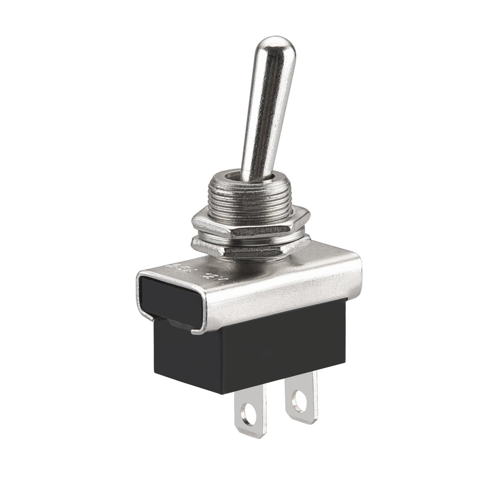 数量限定】25A オン/オフ 12V 2 金属トグルスイッチフリックフリップ 