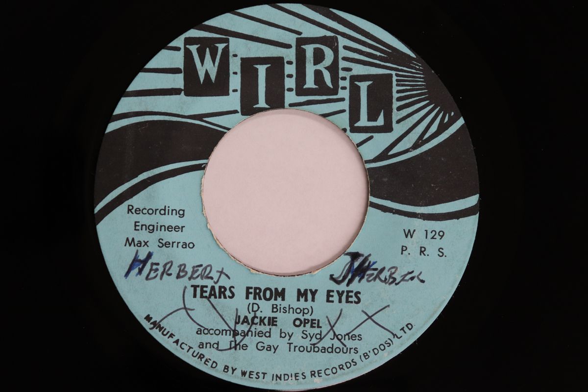 バルバドス7” Jackie Opel Tears From My Eyes | Youre No Good W129 WIRL |00080
