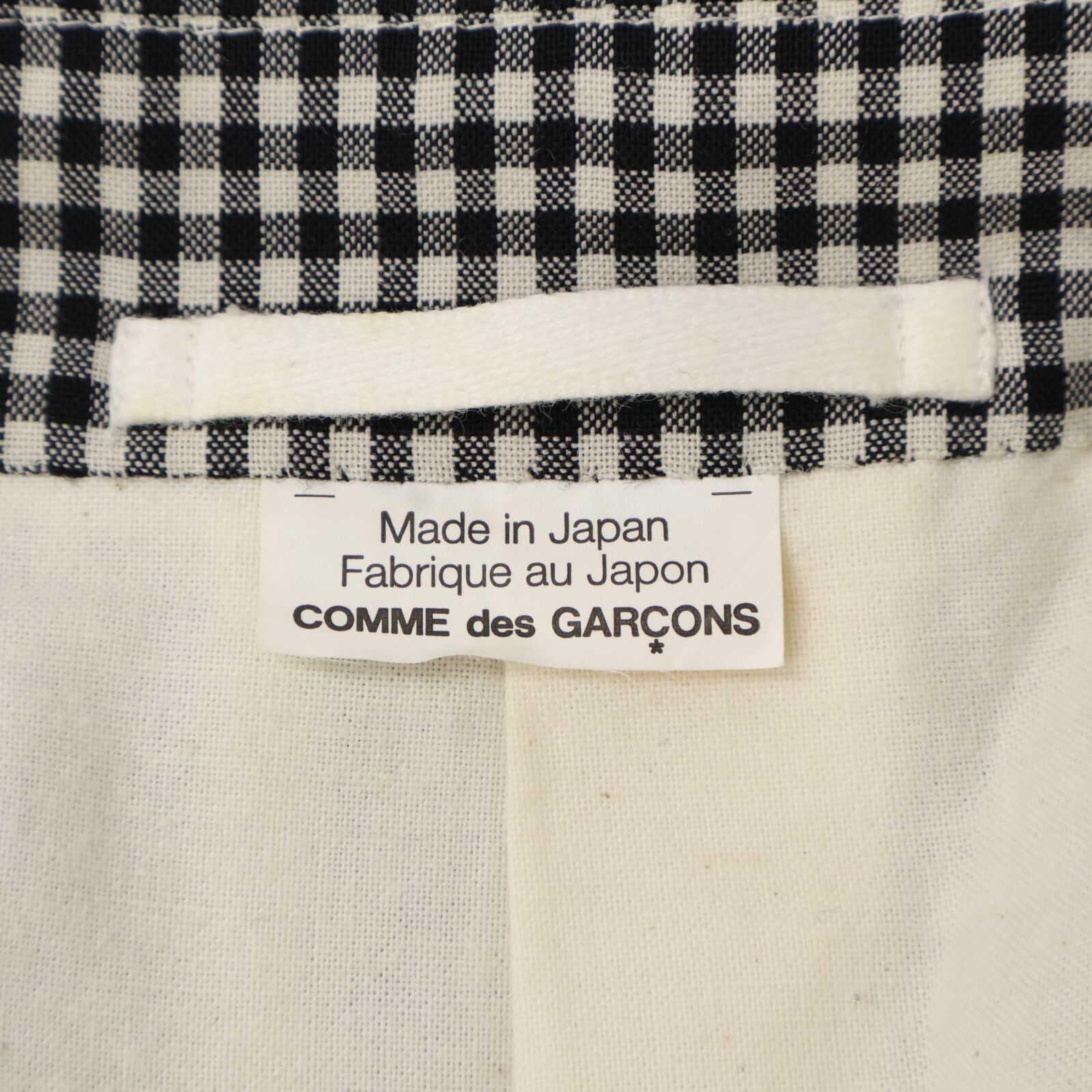 コムデギャルソンオムプリュス ギンガムチェック Pコート used COMMEdesGARCONS HOMME PLUS コムデギャルソンオムプリュス PI