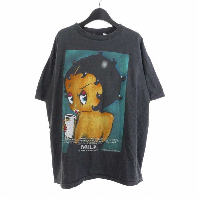 BETTY BOOP MILK ベティ ブープ ミルク プリント Tシャツ 半袖 