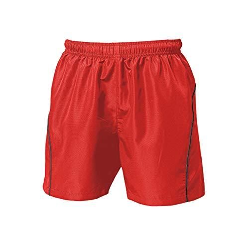 【新品・5営業日で発送】ウンドウ(Wundou) バレーボールパンツ　Ｐ－１６８０Ｊ　赤ｘブラック（９２）　サイズ：１５０