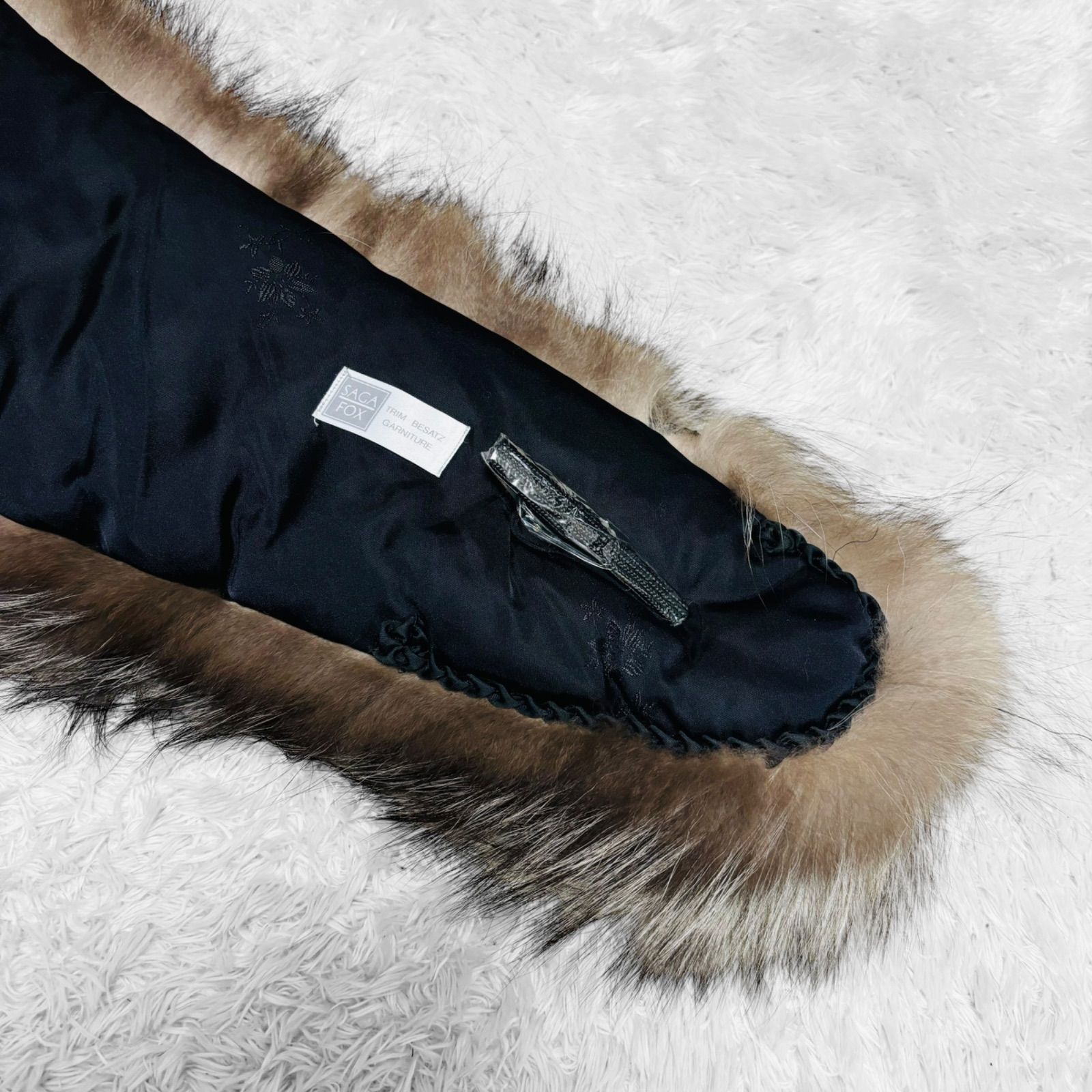 美品】フォックスファー ショール リアルファー 毛皮 肉厚 着物 ドレス