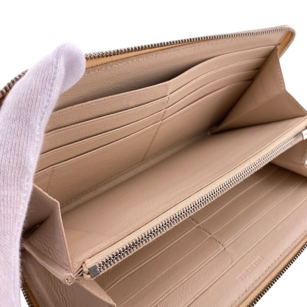 バレンシアガ BALENCIAGA 長財布 ロゴ ラウンドファスナー キャッシュ