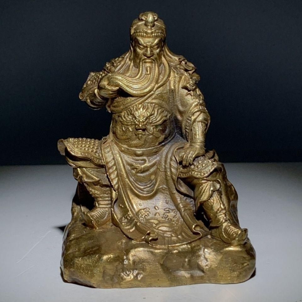 銅器 銅像 武財神 関羽 関二爺仏像 置物 開運 風水 招財 工芸品 銅器 銅像 武財神 関羽 関二爺仏像 置物 開運 風水 招財 工芸品