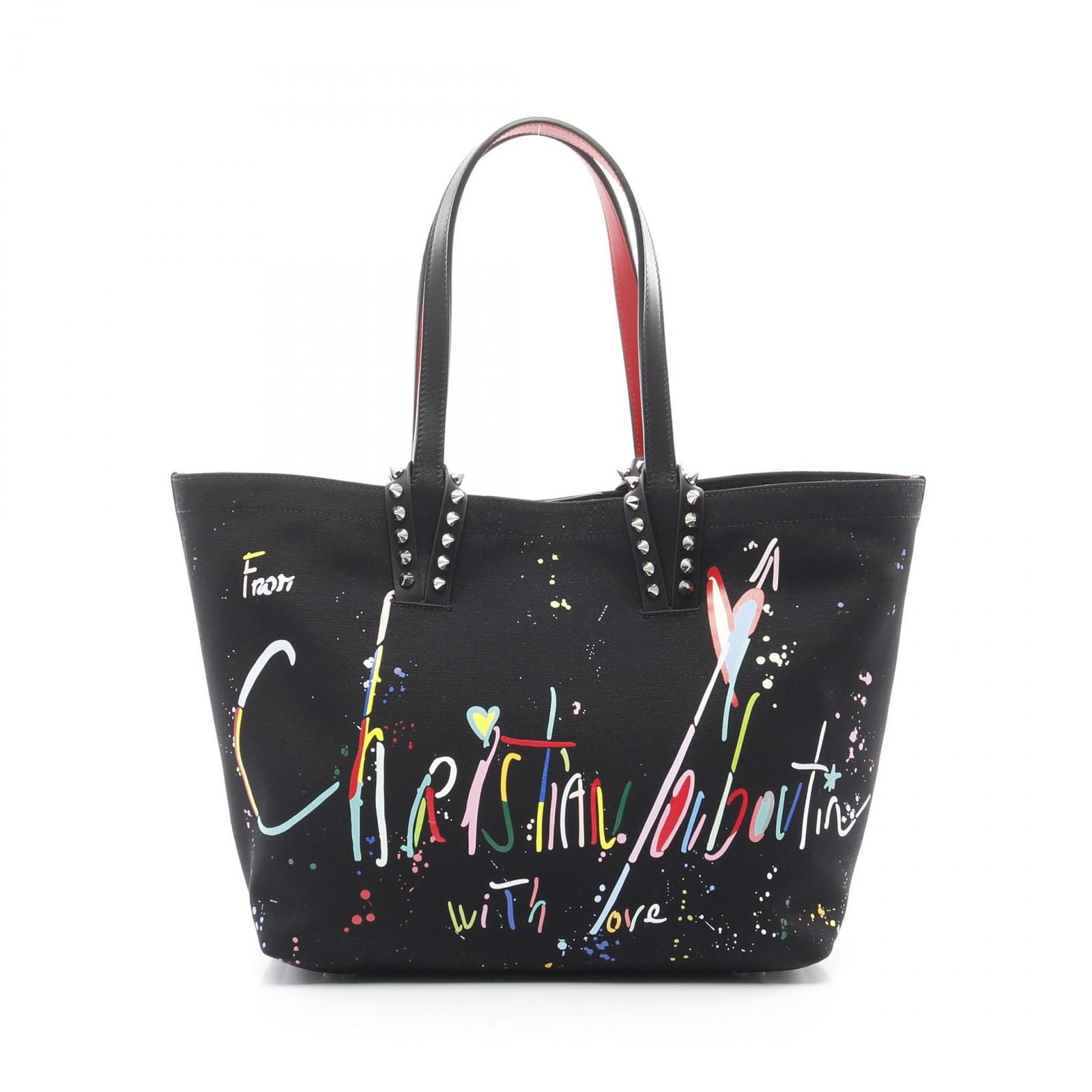 【希少‼️極美品】　クリスチャンルブタン　ボストンバッグ　キャンパス　トートバッグ 極美品】Christian Louboutin クリスチャンルブタン トート