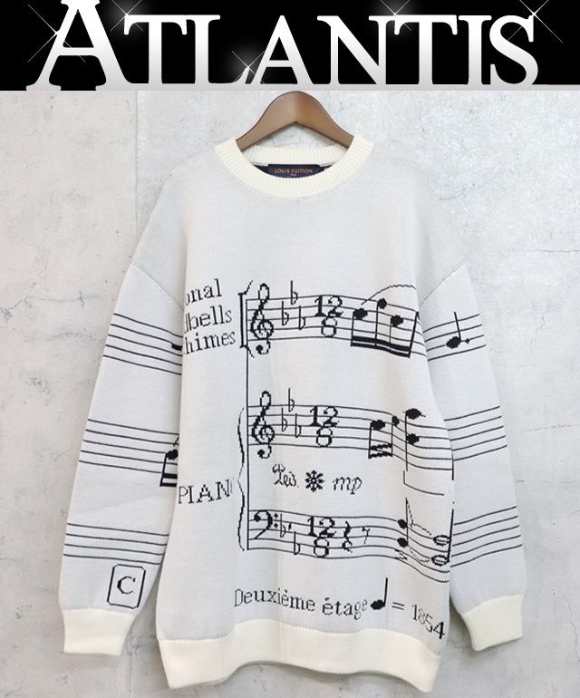 広尾店】極美品 ルイヴィトン Louis Vuitton 19AW 音符柄ニット