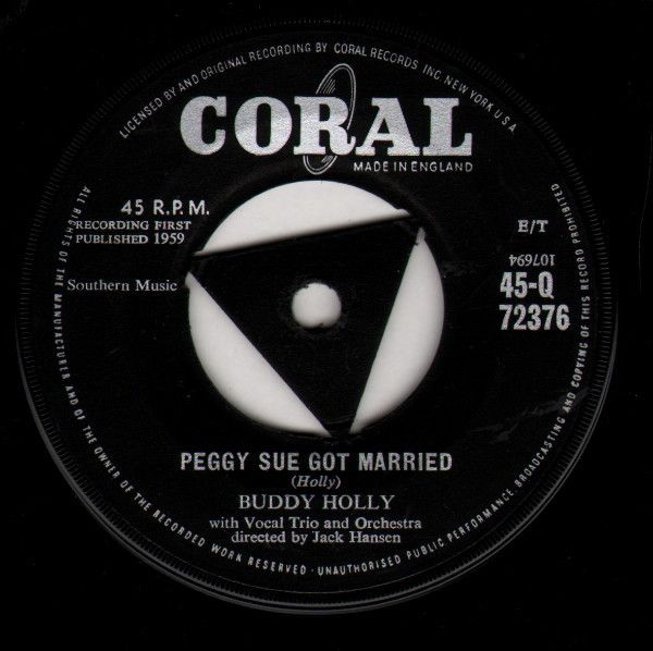 BUDDY HOLLY / PEGGY SUE 7\" 日本盤 BUDDY HOLLY / PEGGY SUE 7 日本盤