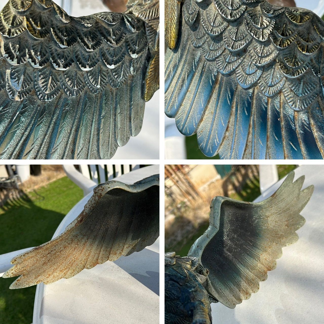 金属製 鷲 鷹 置物 オブジェ インテリア 開運 縁起物 動物 鳥