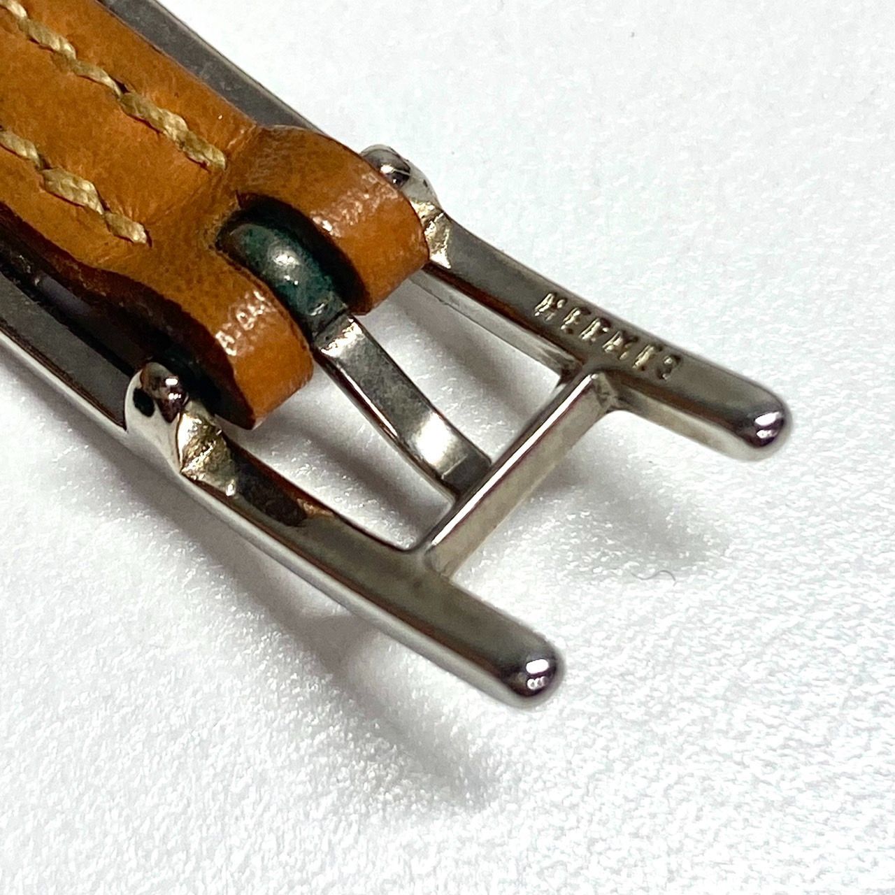 中古品】HERMES エルメス アピ3 レザーブレスレット Hバックル