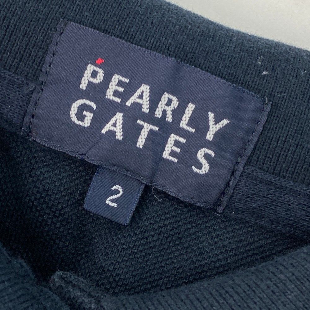 パーリーゲイツ 半袖ポロシャツ グリーン×白×黒 迷彩 カモフラ