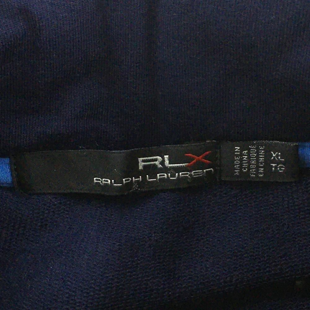 美品】RLXラルフローレン 異素材中綿ジャケット ネイビー 前身頃中綿