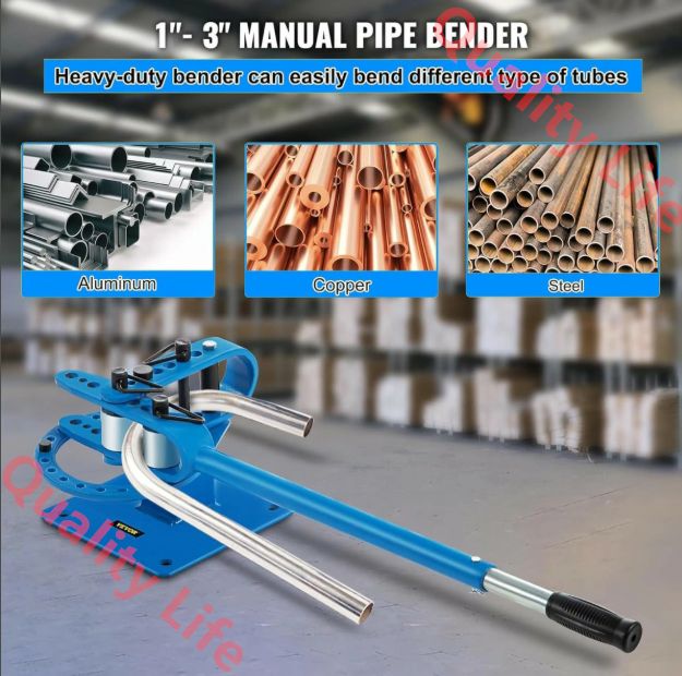 チューブベンダー コンパクトベンダーキット 金属加工パイプ曲げ機 スチールアルミ銅パイプ用