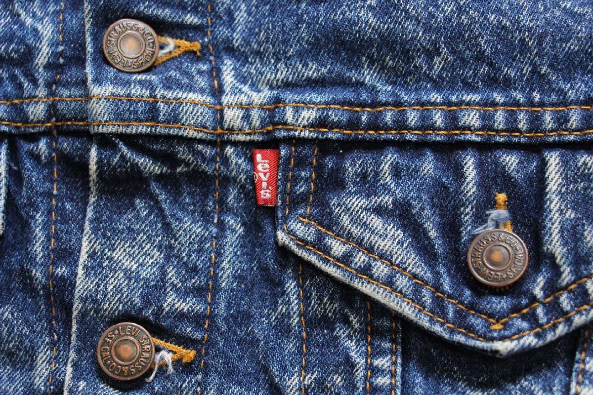 80s USA製 Levi'sリーバイス 57514 ケミカルウォッシュ デニム