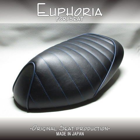 □【JOG ZR EVO ジョグ エボ SA16J】カスタムシート 黒/青 タック