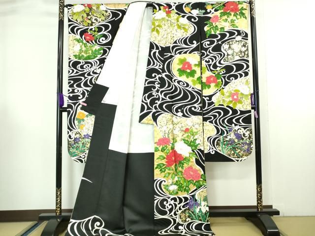 振袖用　長襦袢　単衣　無双袖　刺繍衿　桜　楓 観世水文 振袖用 長襦袢 単衣 無双袖 刺繍衿 桜 楓 観世水文 （楽天市場