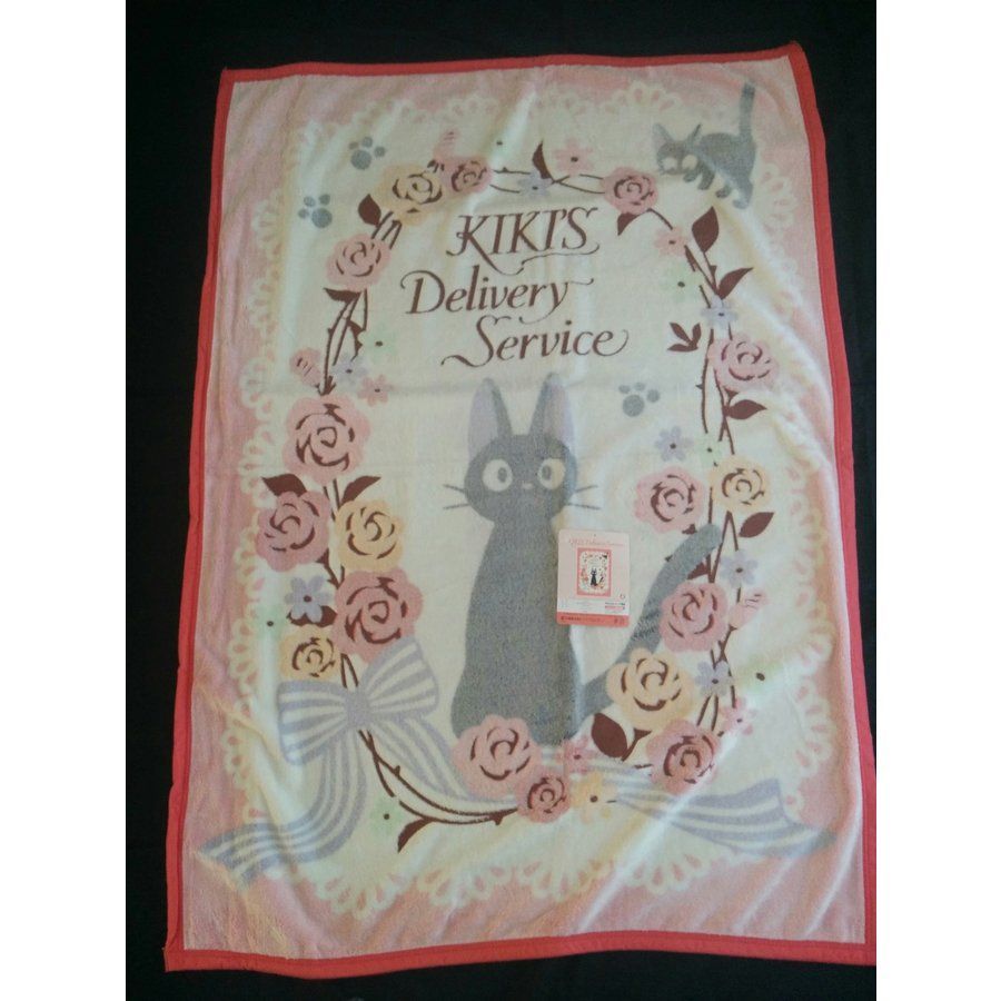 魔女の宅急便 なめらか ハーフ毛布 100×140cm【ジジと花のリース