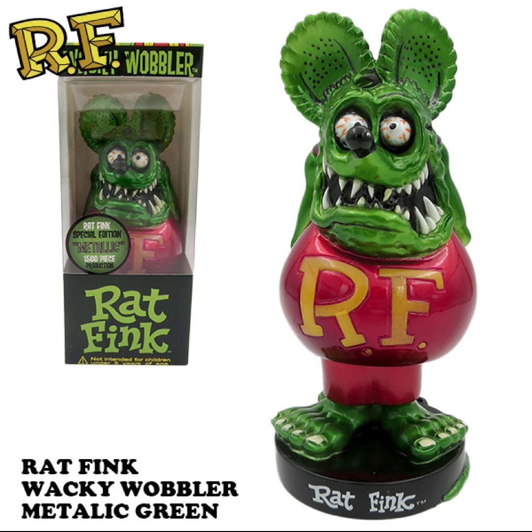 ラットフィンク　Rat Fink　ファンコ　バンク　ソフビ　アメトイ ♧【Rat Fink ラットフィンク】FUNKO ファンコ ボビングヘッド METALIC