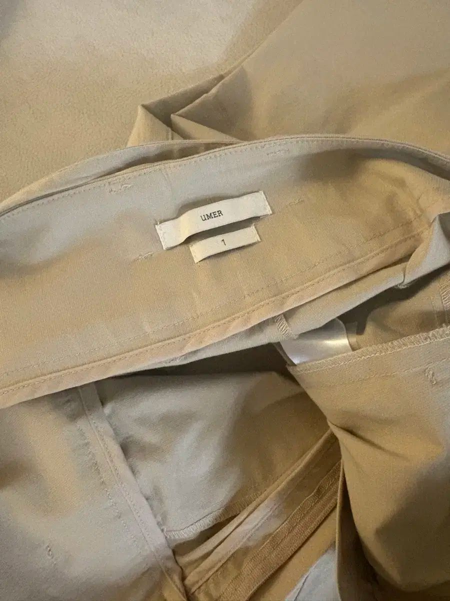 UMER ウール ベルト付きパンツ ライトベージュ 1サイズ DECORATOM_COM_BR