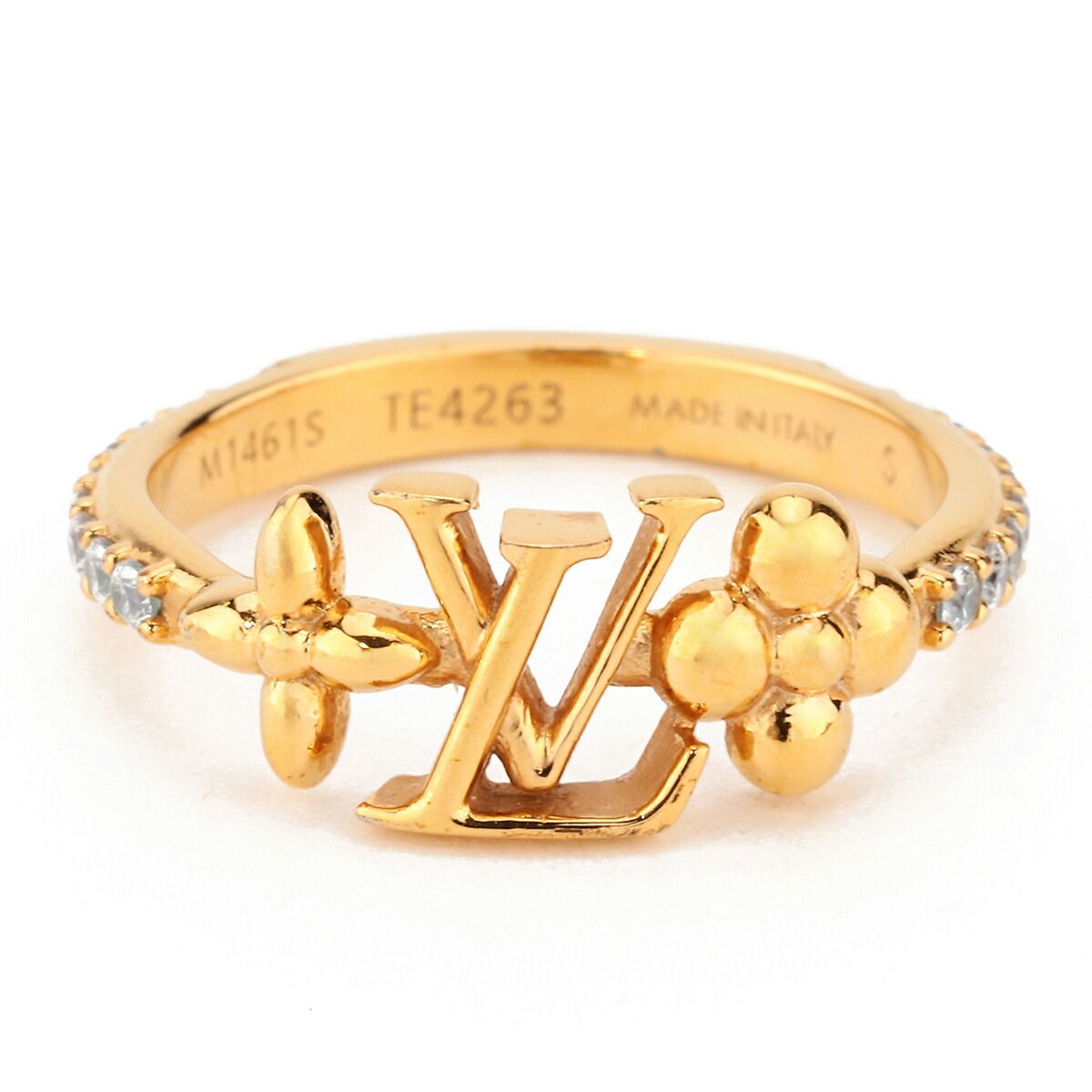 新品 ルイヴィトン Louis Vuitton リング RING LV ICONIC ゴールド