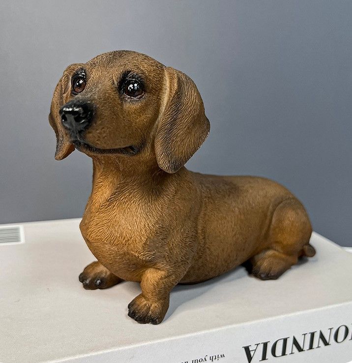 置物 オブジェ 犬 ダックスフンド オーナメント インテリア