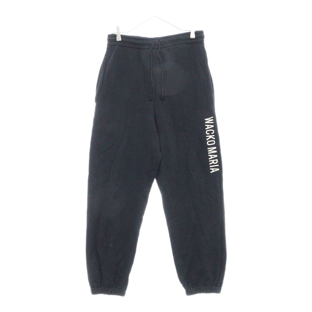 WACKO MARIA (ワコマリア) 23AW MIDDLE WEIGHT SWEAT PANTS ロゴ刺繍 スウェットパンツ 23FW-WMC-SP03 ブラック