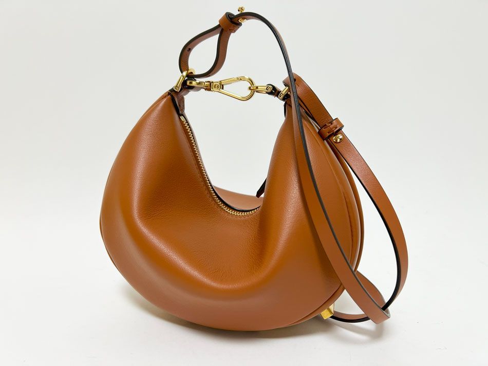 FENDI フェンディ フェンディ グラフィ ミニ ハンドバッグ ショルダーバッグ ミニバッグ ブラウン レザー 8BS081A5DYF1MQI
