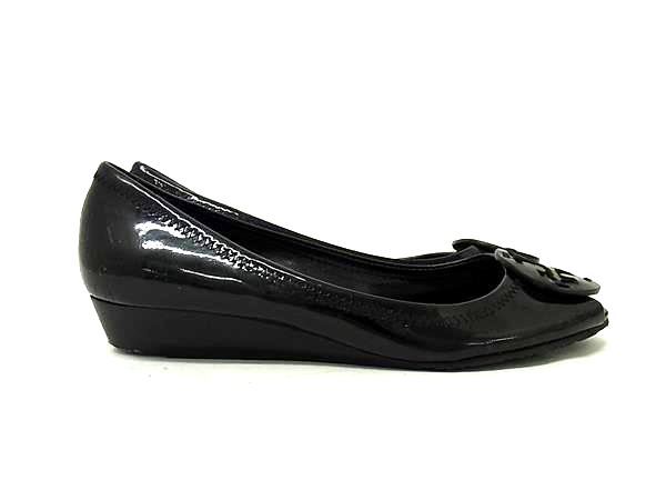 Tory Burch パテントレザー パンプス　〈306-1〉 TORY BURCH トリーバーチ パテントレザー オープントゥ パンプス