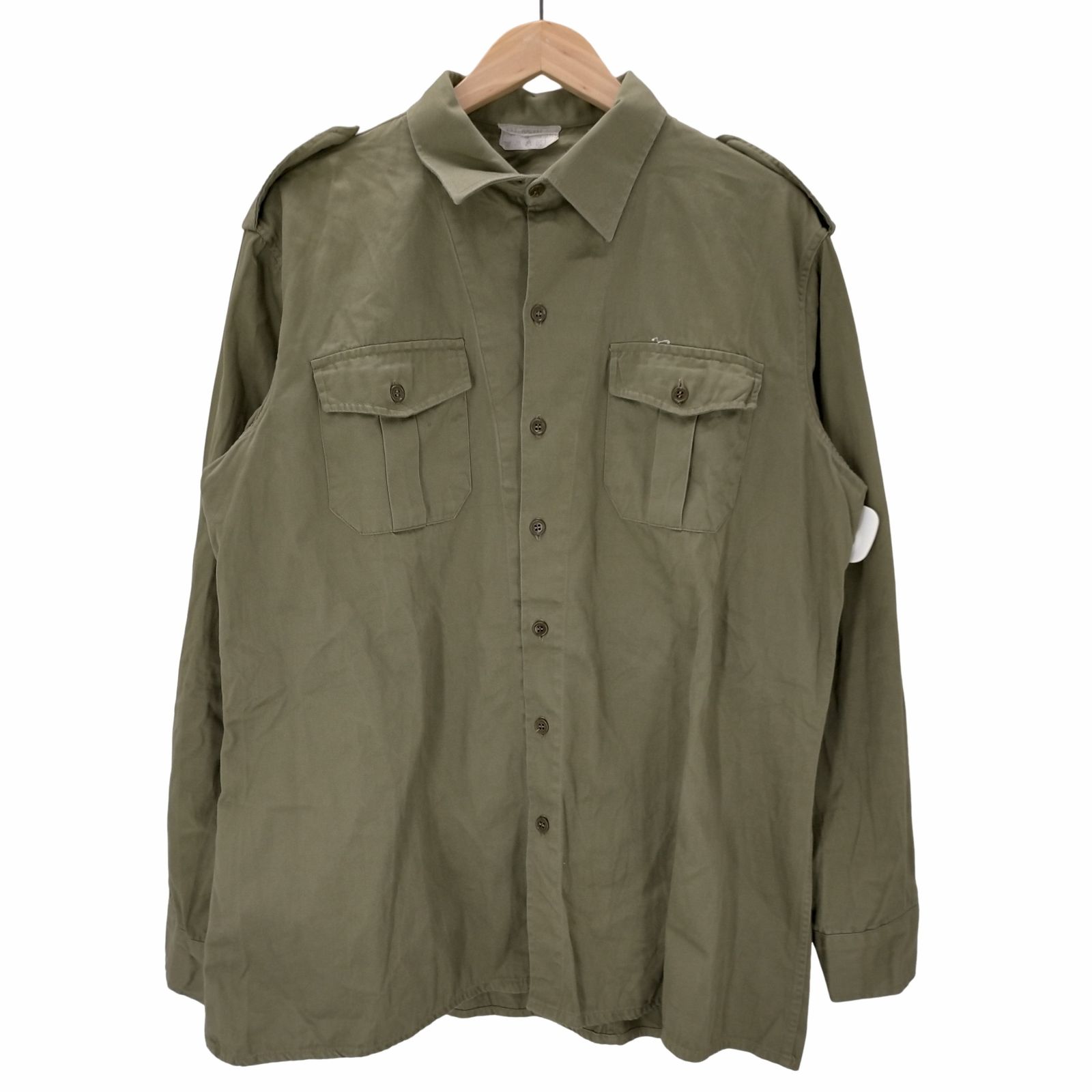ユーズドフルギ USED古着 70S イタリア軍 チノシャツ メンズ  174