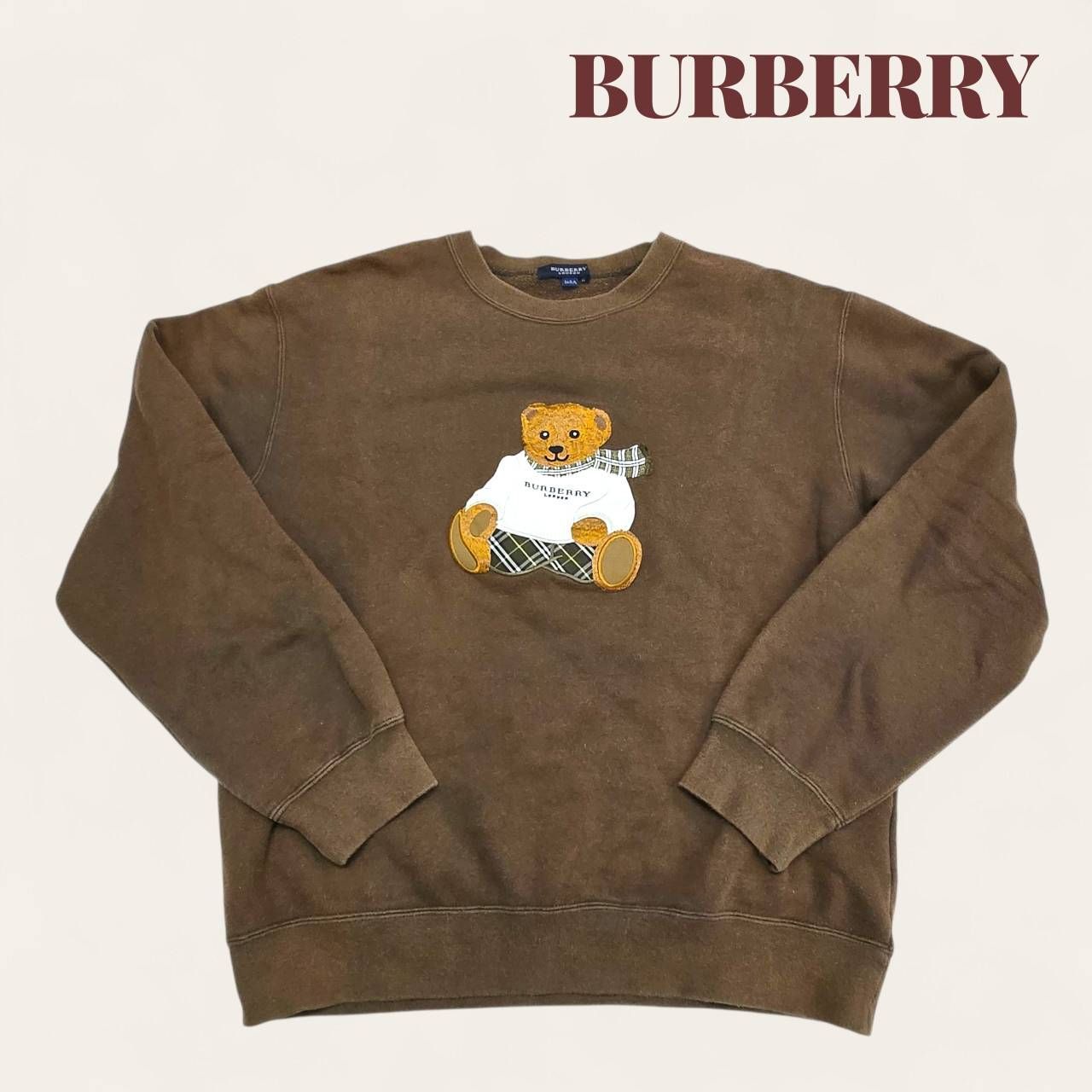 BURBERRY LONDON バーバリー ロンドン ベア刺繍 トレーナー 160A 
