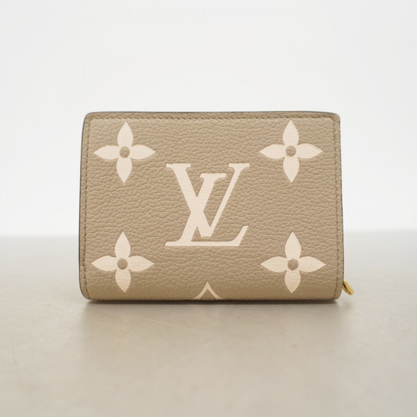 ヴィクトリーヌ 折り財布 アンプラント バイカラー 鑑定済◇ルイ