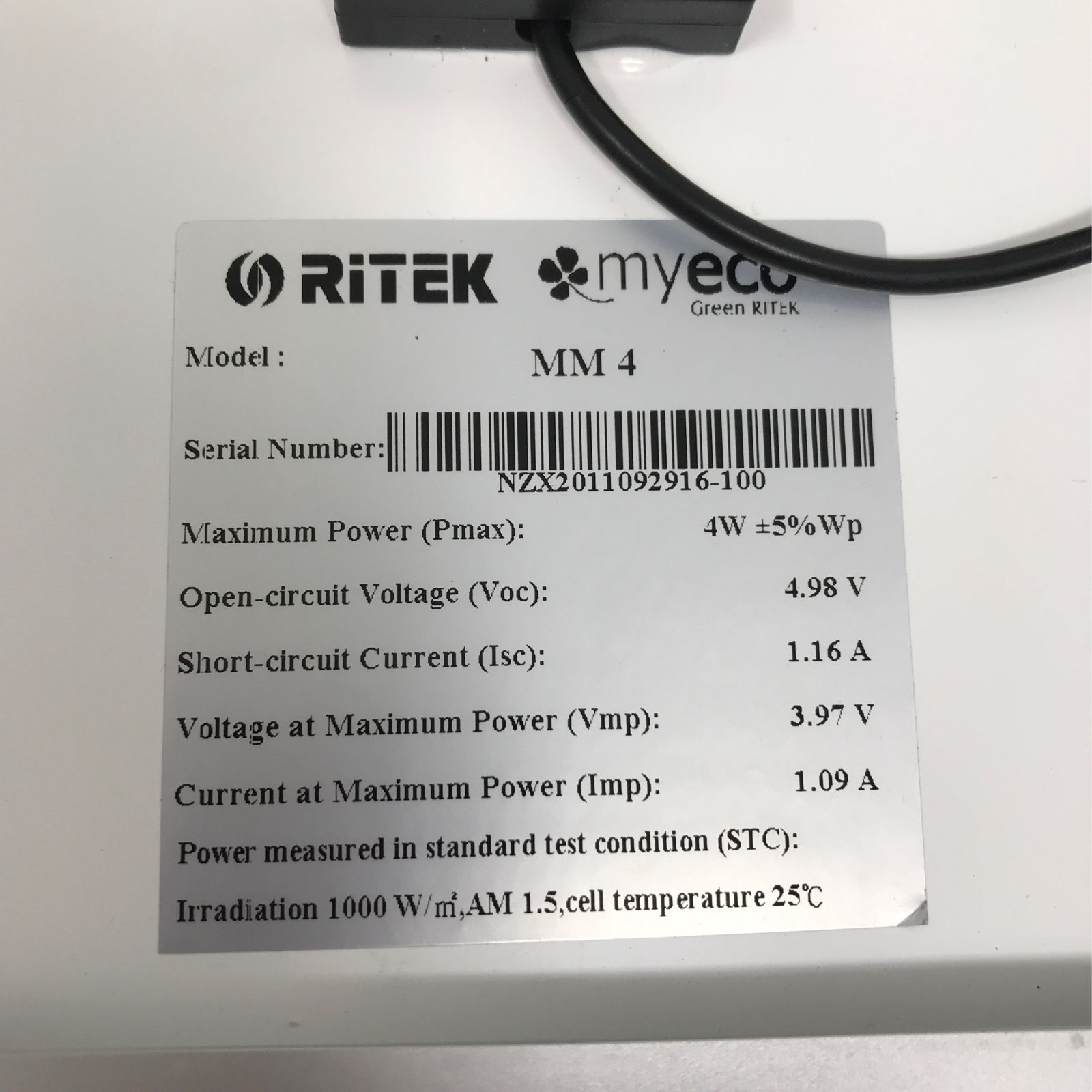 100%新品RITEK ソーラーパネル my　eco MM4 パネル+バッテリー+電源アダプター6セット+ライト3個（送料無料） ソーラーパネル、太陽電池