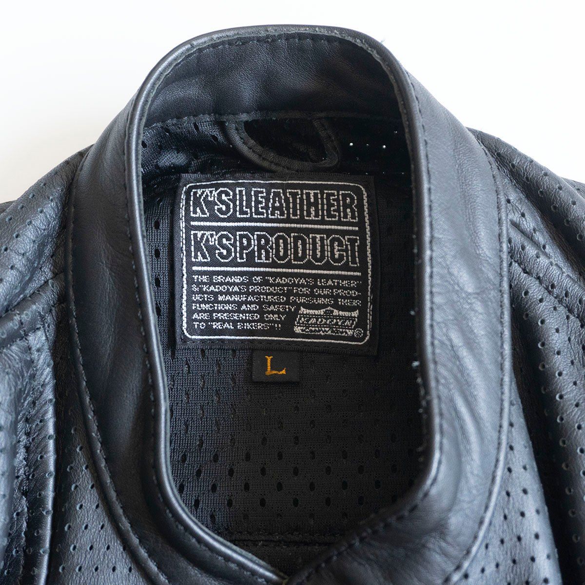 美品 KADOYA L レザージャケット ライダースジャケット 牛革 アウター
