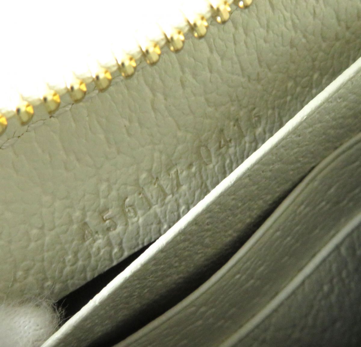 未使用△GUCCI グッチ 456117 GGマーモント ベリー ラウンドジップ 