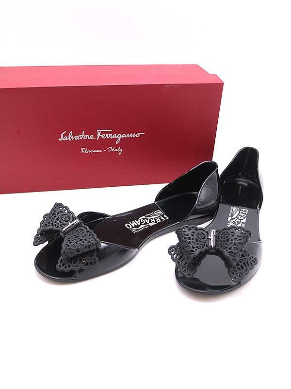 Salvatore Ferragamo フェラガモ バルバドス ラバーパンプス Salvatore Ferragamo サルバトーレ フェラガモ BARBADOS