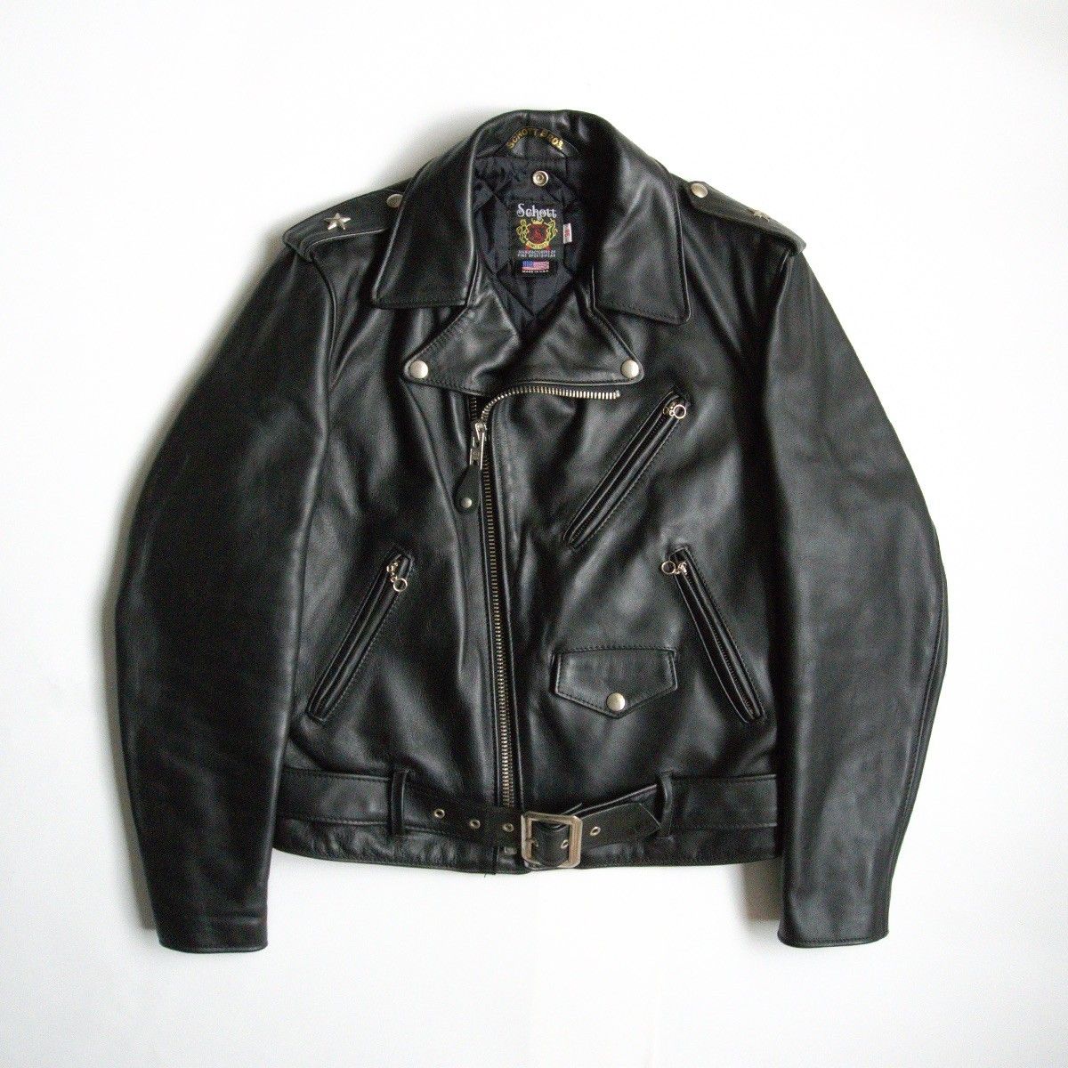 schott ライダースジャケット ダブル618 38 ブラック　美品 Amazon.co.jp: [Schott NYC] [ショット] 618 ダブルライダース