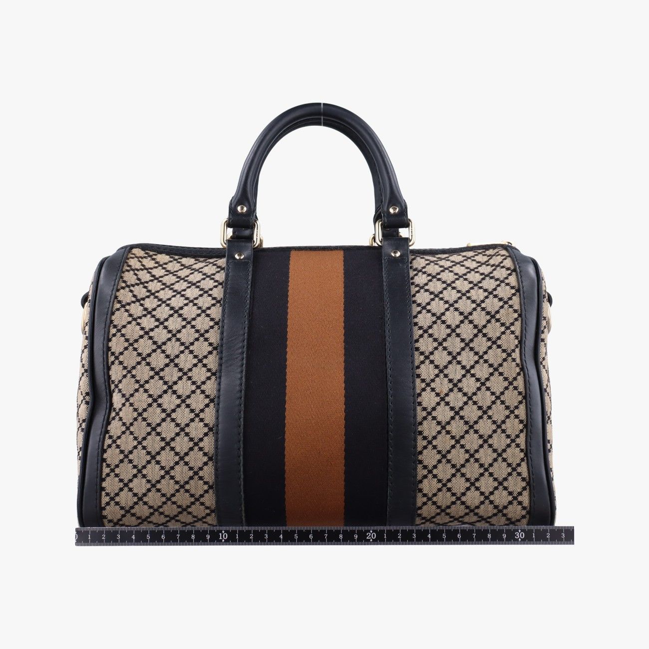 グッチGucciシェリーラインベージュ×ブラック×ブラウンファブリック247205F9862543