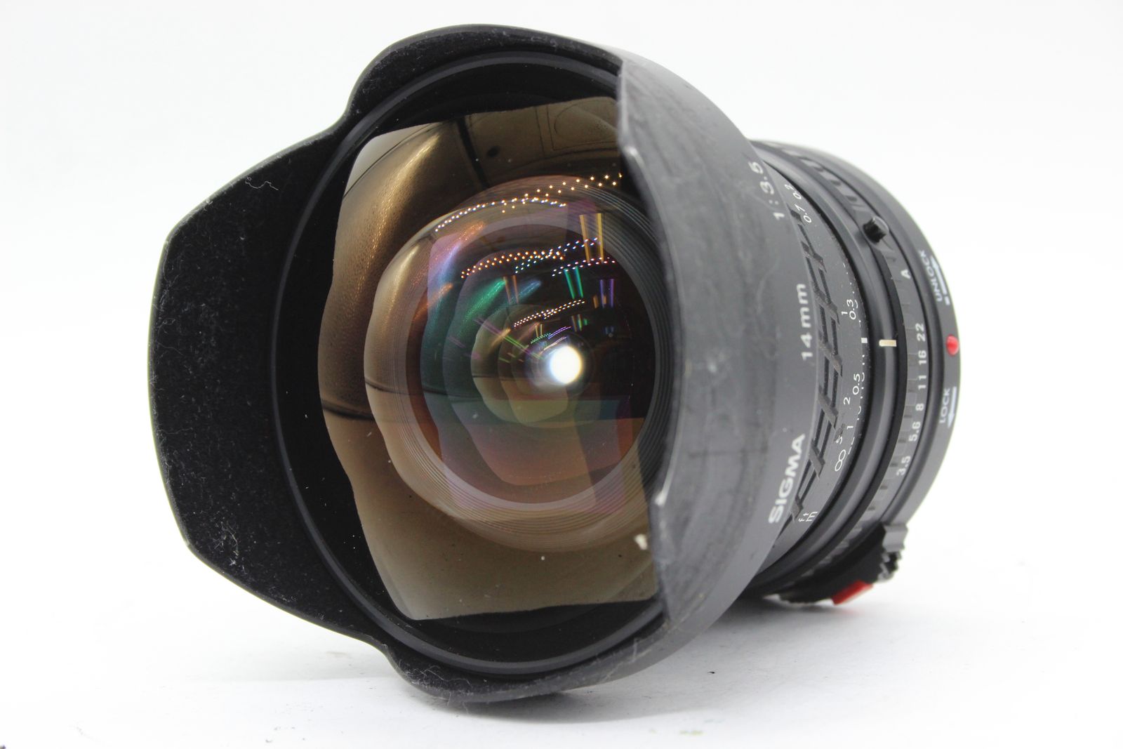 訳あり品】 シグマ Sigma 14mm F3.5 キャノンマウント 魚眼レンズ 