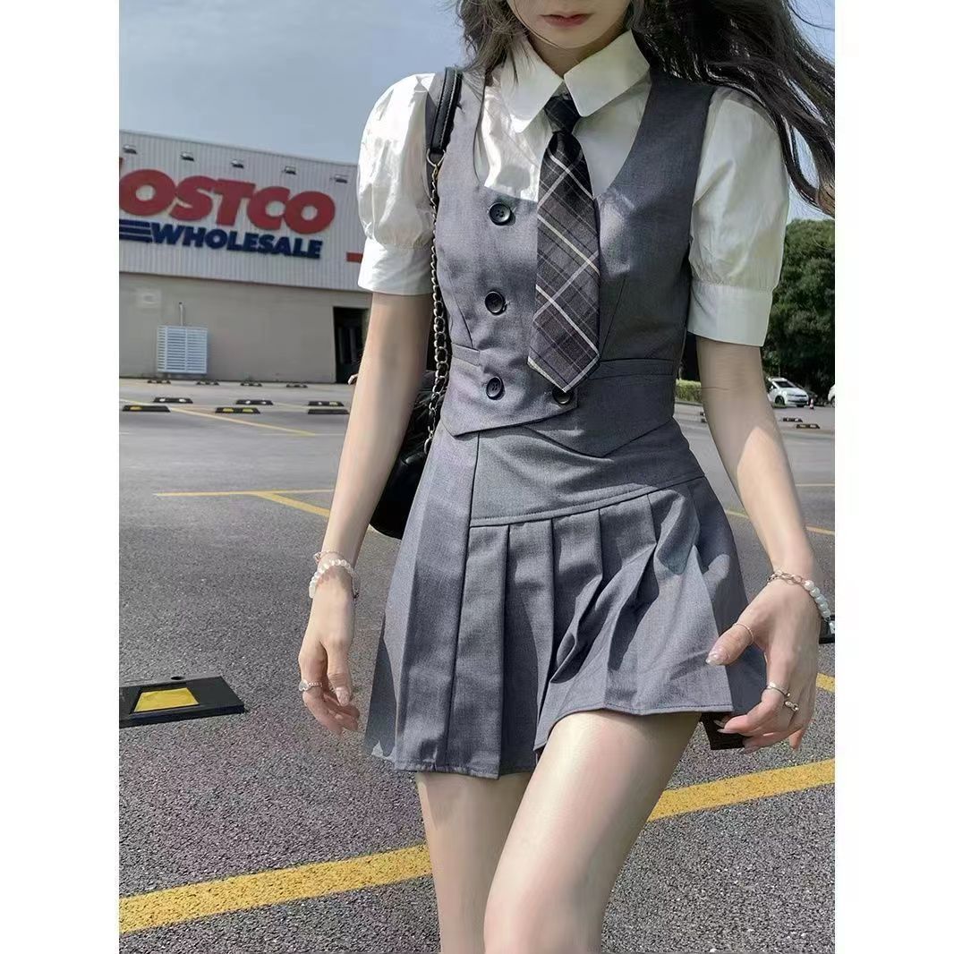 セット韓国風スクール jk制服 セットアップ