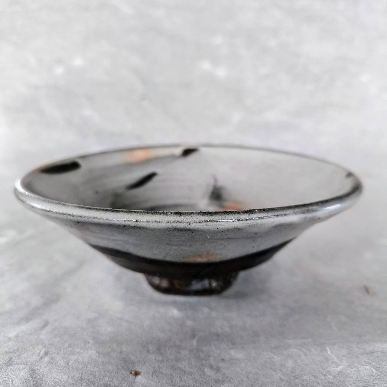 マノン様✾ガラス工芸✾ガラス作家✾吹きガラス✾高台クリスタル小鉢セット＆小石原焼 マノン様✾ガラス工芸✾ガラス作家✾吹きガラス✾高台クリスタル小鉢セット