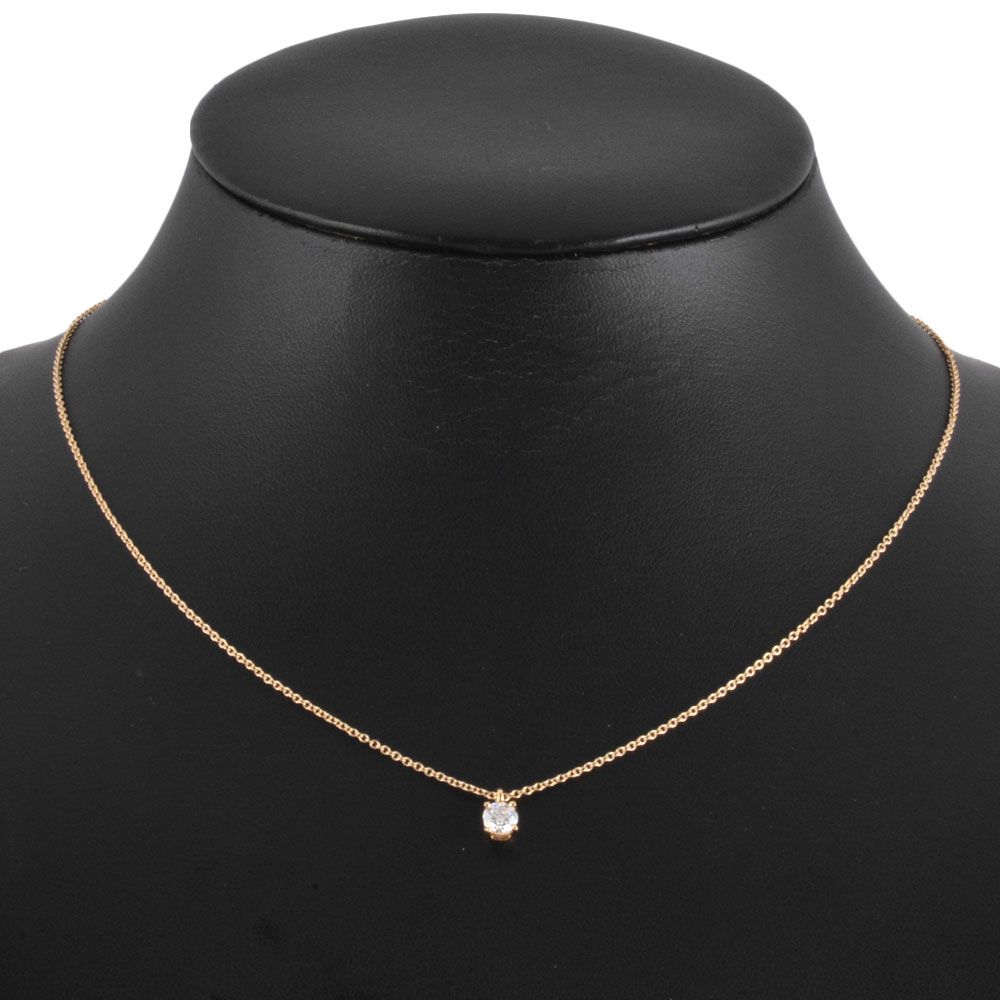 ティファニー Tiffany&Co. ソリティア ネックレス ダイヤモンド 0.32ct 