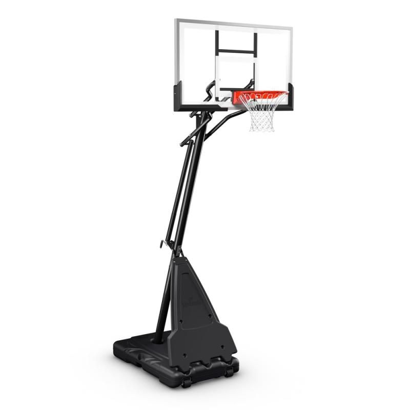 Spalding 54インチ プラチナム TF ポータブル バスケ バスケットゴール ブラック