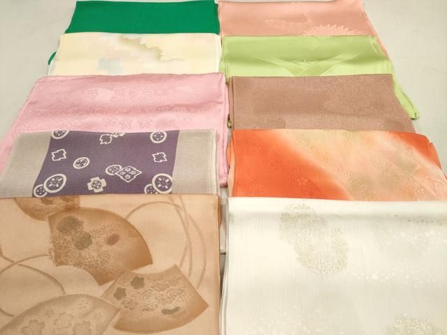 平和屋着物 和装小物 帯揚げ10枚セット 正絹 DAAV2484xg