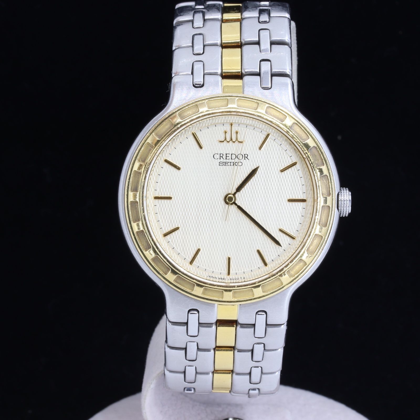 IT7KYMBMWAIQ SEIKO セイコー クレドール 9581-6000 GCLC002 SS|YG シャンパン文字盤 ボーイズ メンズ 腕時計 ウォッチ